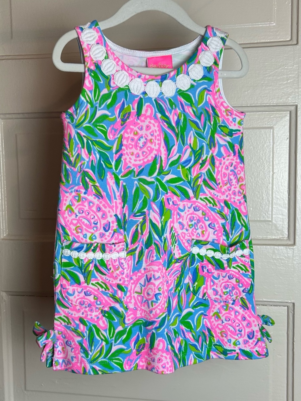NWOT Lilly Pulitzer Sea Turtles Tropical Pink Dress